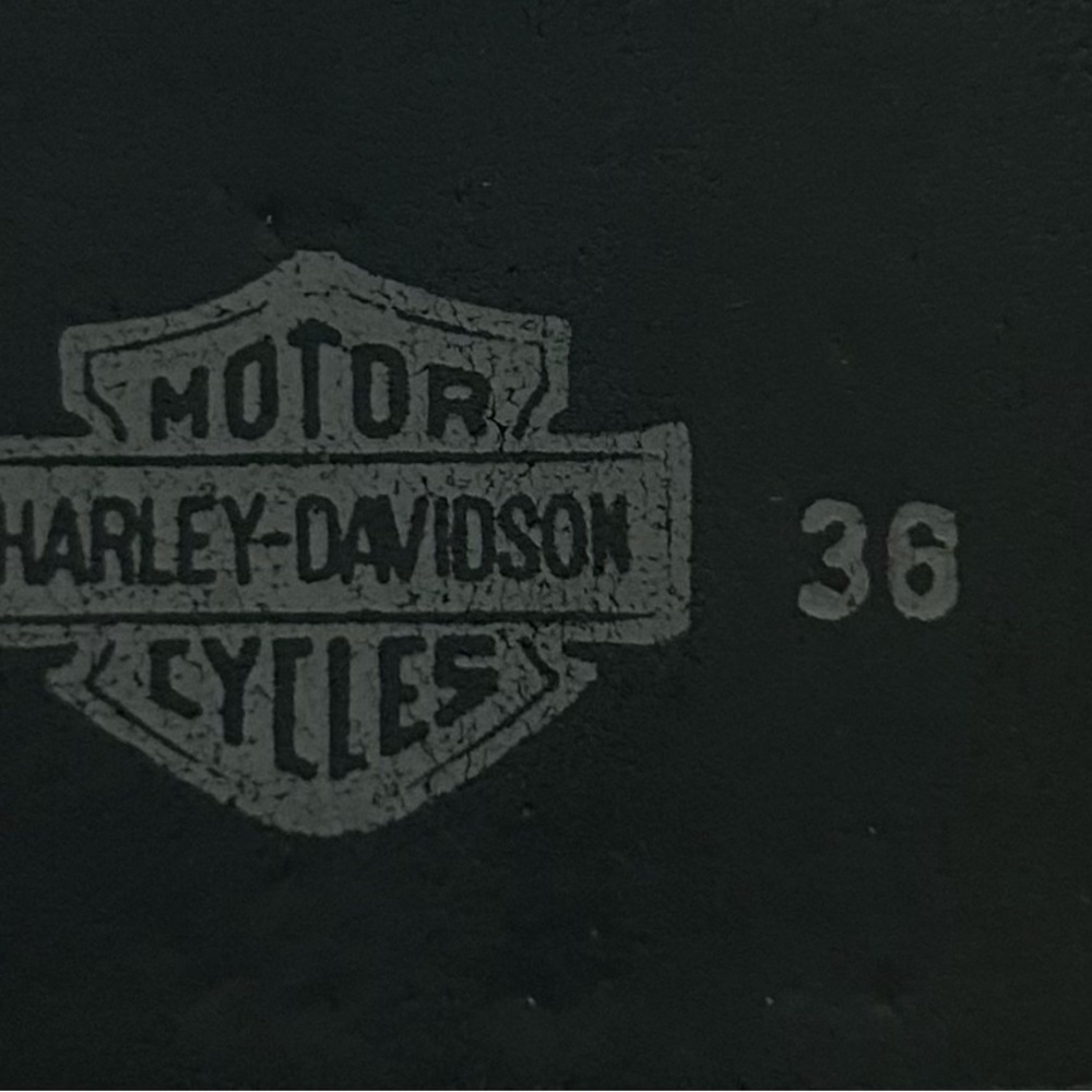 Genuine leather Harley Davidson studded belt.